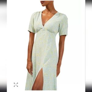 French Connection Stacie Daisy Drape Midi Dress Size 6
